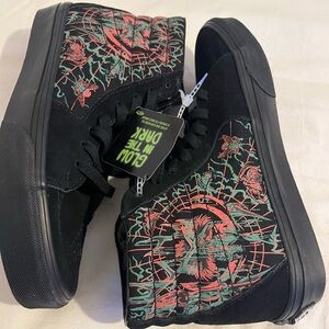 Sk8-hi (dark Omens Glow/Black and Red High-Top Sneakers